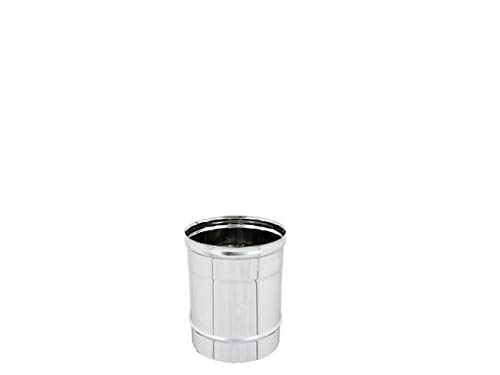 Tubo acciaio inox 100 x 250mm 5 decimi AISI 304