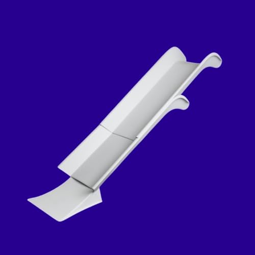 StairSlide 6-Pack Modular Indoor Slide for Home Staircases, White - Stair Attachment Ramps for Kids with Non-Slip Grip Bottom, Easy to Store, No Installation Needed