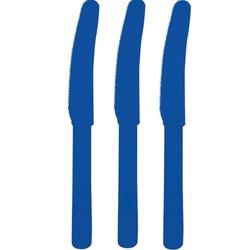 OMG! Cobalt Plastic Knives44; Premium - Case of 288