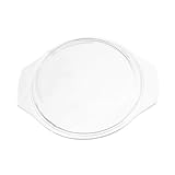 Multi-usage : conçu pour être utilisé dans les micro-ondes, les fours et les cuiseurs vapeur, offrant un accessoire de cuisson polyvalent, couvercle de plaque de micro-ondes en verre, couvercle de plat de micro-ondes
