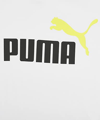 Image of Puma Printed Cotton Regular Fit Boys White Tracksuit