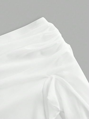 Elegant Solid Color Ruffle Hem A-Line Skirt 2025 Fashion Skirts for Women3