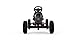 Berg Reppy Rebel Kids Go Kart - Pedal Go Kart for Boys & Girls - Kid's Pedal Vehicles with Soundbox & Adjustable Seat - Pedals Cars for Kids - Black Ride-On Children's Go Cart for Ages 2.5-6 Years