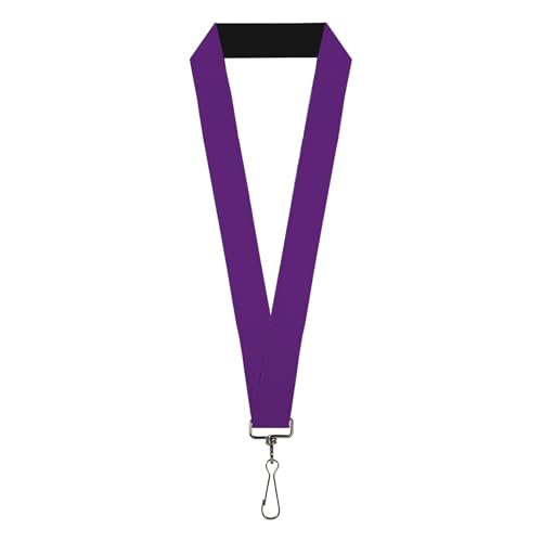 Lanière Buckle-Down violette idéale pour pass festival et badge de bureau d'entreprise