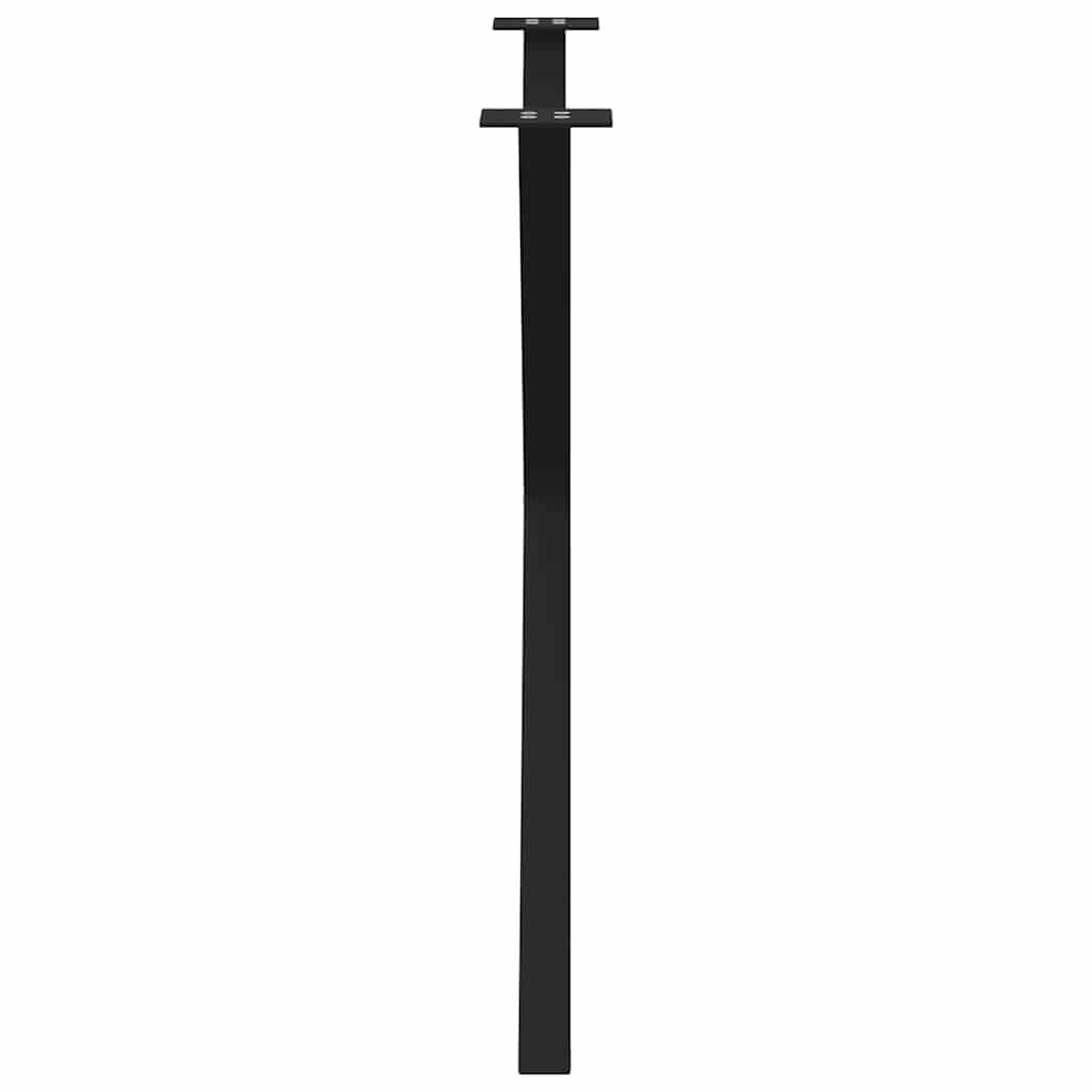 Gambe Tavolo Pranzo a Forma X 2 pz Nero 90x(72-73) cm Acciaio,Gambe per Mobili,Gambe da caffè Struttura per Tavolo Piedini Gambe Scrivania-4012924