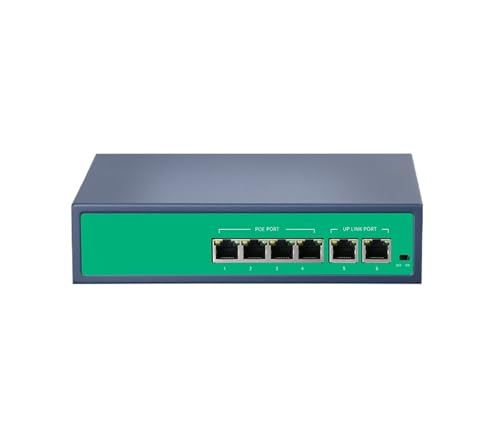 POE Switch with 4/8/16/24 Ports, IEEE 802.3af/at, 5MP/8MP/4K AP, 100/1000Mbps(4 with 2)