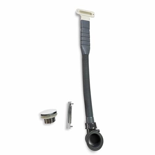 43" Acrylic Freestanding Bathtub with Seat, Japanese Soaking Tub Spacious Rectangular Shape, Modern Soaking Bathtub, Gloss White Finish, Chrome Slotted Overflow & Pop-Up Drain