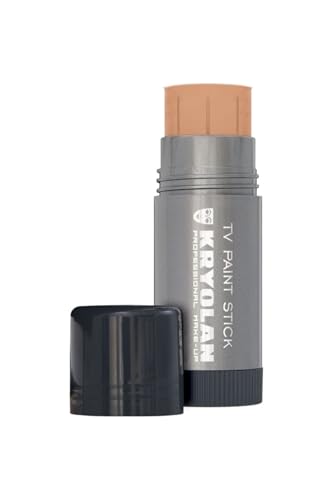 Kryolan TV Paint Stick - FS45 Matte Kryolan Makeup Stick - Makeup Foundation - Makeup for TV, Theater, Stage, Acting, Face and Body, Full Coverage Concealer Stick Foundation - Made in USA (25 g)