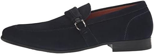 Stacy Adams Men's Quillan Moc Toe Slip On Loafer, Navy Suede, 11 | Image 7