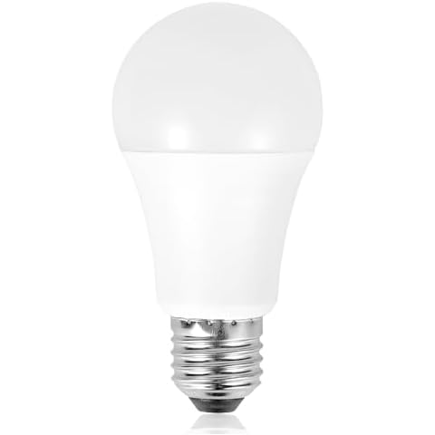 aooshine A60 E26 3000K Dimmable Light Bulb - E26 Standard Medium Base, 1 Pack, 120Volts 8Watts LED Bulbs for Table Lamp/Floor Lamp/Chandeliers Cover