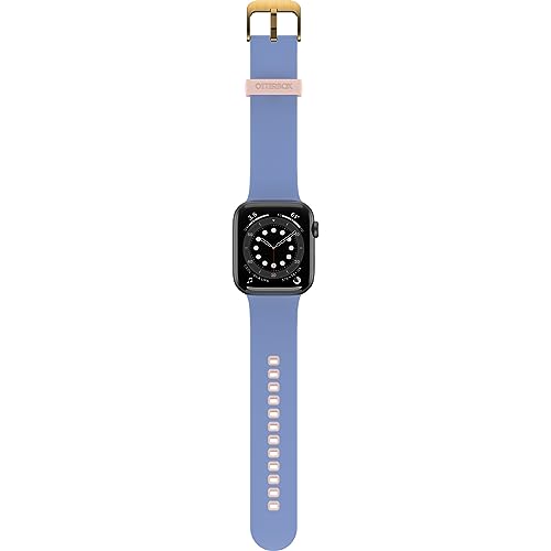 OtterBox All Day Watch Band for Apple Watch 44/45/46mm, Replacement Durable Soft Touch Silicone Strap for Apple Watch Blue/Beige - Image 2