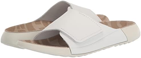 ECCO Women's Cozmo One Band Slide Sandal, Bright White, 12-12.5 | Image 6