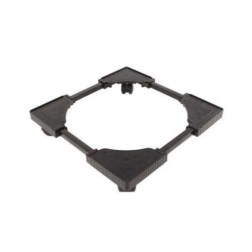 Image of SoraChi Washing Machine Stand w /Wheels & Vibration Control-Elevates Appliance for Water Protection & Rust Prevention-Durable Plastic-Iron Construction for Front & Top Load Washers (Black Lock)