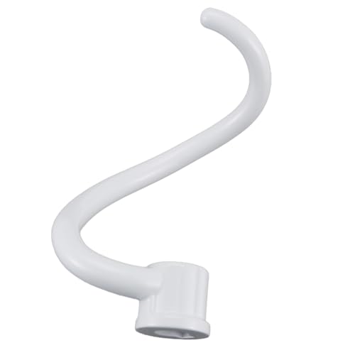 Yuikome Gancho de Masa de Metal Recubierto en Espiral Gancho de Masa de Metal Recubierto en Espiral - Se Adapta Al Soporte de Cocina Recipiente Mezclador - Modelos de ElevacióN