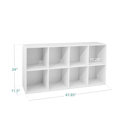 Best-Choice-Products-8-Cube-Storage-Organizer-11in-Shelf-Opening-Bookcase-Display-Shelf-Customizable-w-3-Removable-Back-Panels--White