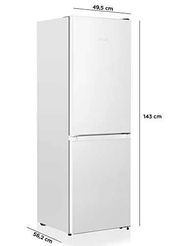 HEINRICHS Koel-vriescombinatie, 175 liter, koelvolume 122 l, vriesvak 53 l, led-binnenverlichting, wisselbare aanslag koelkastdeur, stil 39 dB, grote diepvriesbakken, 7 temperatuurniveaus, wit - Image 7