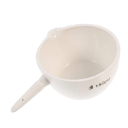 NAMOARLY 1pc Laboratory Evaporating Ceramics Laboratory Evaporating Dish White Round Evaporating Bowl Laboratory Evaporating Supplies