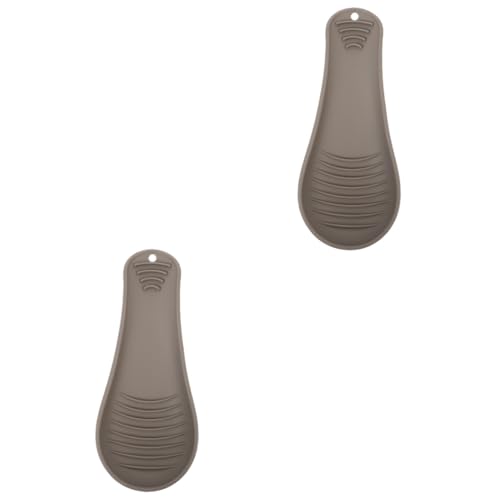  Cabilock 2 Pz sedile a guscio di zuppa poggiamestolo servirsi ragali staffe per scaffali tappetino per cucchiaio in silicone utensili da cucina poggia cucchiaio domestico spatola contatore