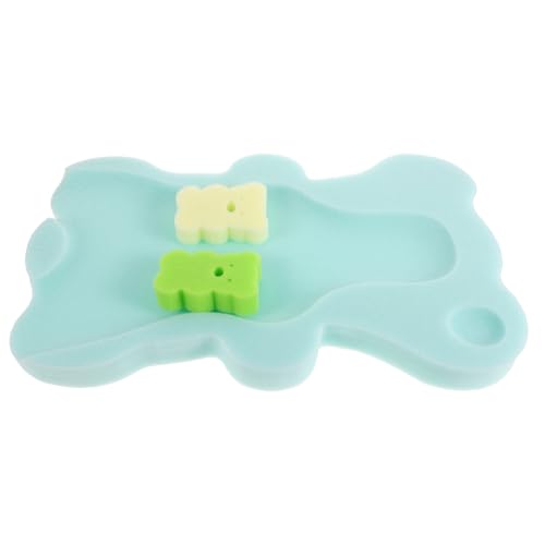 HEMOTON almohadilla de esponja de baño esponja de para bañarse cojín de baño para lavabo de bebé Alfombrilla de baño para bebés Esponja de baño para recién nacidos Light Green