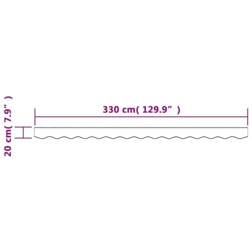 Voile d'ombrage anti-UV et imperméable en polyester rayé 3,5 m