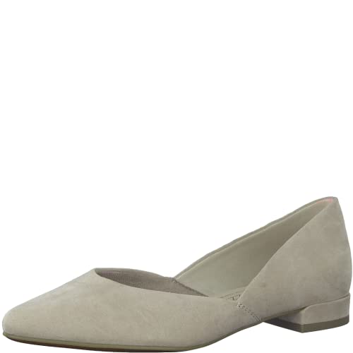 MARCO TOZZI Damen Ballerinas, Blockabsatz, weiches FEEL ME Fußbett, ideal...