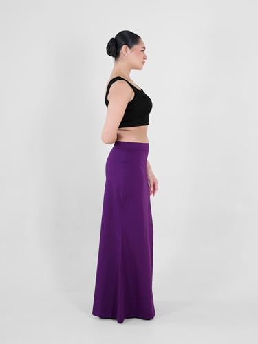 I AM BY DOLLYJAIN D'coat Simple for Women – 99% Cotton, 1% Lycra Stylish Lightweight Coat for Casual and Formal Wear | Color - Violet, Size - XXXL