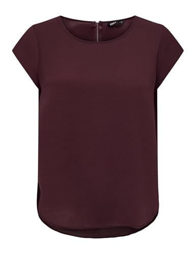 ONLY Damen Onlvic S/S Solid Top Noos Ptm T-Shirt, Chocolate Truffle, 32 EU – Ansicht 1