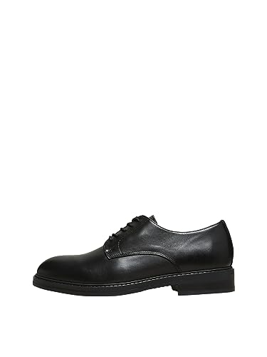 Image of SELECTED HOMME Men's Slhblake Leather Derby Shoe B Noos
