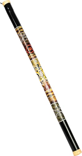 Meinl Percussion RS1BK-XL 48' Bamboo Rain Stick with Extra Long Trickle Effect and Hand Painted...