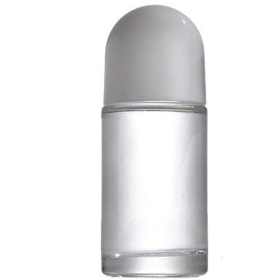 Mozff White 50ML Glass Empty Roller Bottles with Plastic Roller Ball, Deodorant Roll On Containers Leak Proof Massage Ball Bottles with Cap for Essential Oil Perfume Cosmetics (1)
