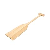 Beaupretty Unbehandeltes Holzpaddel 42cm Holzruder Dekoration zum Bemalen Basteln und Geschenke Glatt Poliertes Ruderornament für Garten Balkon und Wohnzimmer