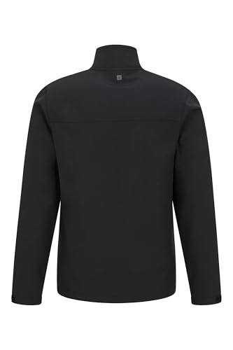 Mountain Warehouse Grasmere Mens Softshell Jacket - Water Resistant Raincoat, Breathable Mens Coat, Lightweight Jacket, Bonded Fabric - Ideal For Spring Summer