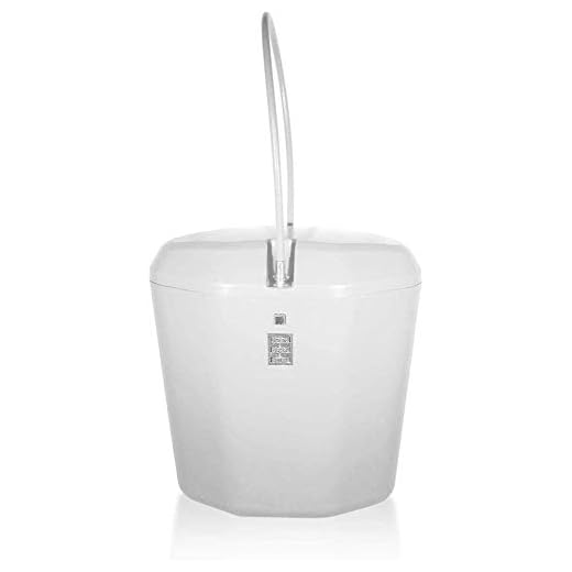 Amazeus Heavy-Duty Travel Lock Box Safe, Portable Lockbox, White, Size Small