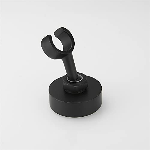Soporte de latón ajustable para teléfono de ducha negro mate 7