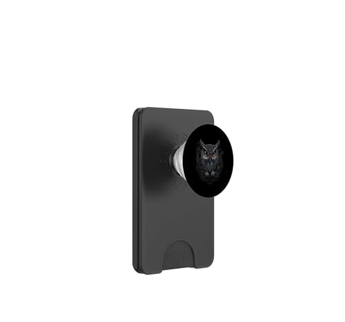 PopSockets Hibou Gothique Anime et PopWallet MagSafe pour Téléphone