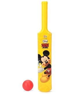 KIDIVO Plastic Mickey Mouse Style Cricket Set with Bat and Ball/Outdoor and Indoor Sports Game Toy 2-5 Year Kids (Multicolor)-image-48
