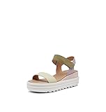 Sorel Women's Cameron Flatform Sandals - Tranquil Yellow, Chalk - Size 9.5