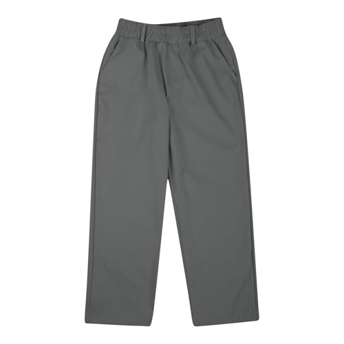 Uniform Pants Boys School Wear Elastic Waist Slim Fit Husky Pant with Pocket Straight Leg Kids Clothes 5-13 Years4