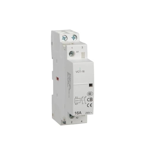 Contactor magnético de CA de 2 polos 16A VCT para automatizar la iluminación exterior del hogar