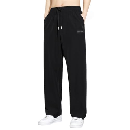 Aerostrides Pants Men, Aerostrides - Pull on Waffle Stretch Casual Pants, Soft Breathable Loose Lightweight Elastic