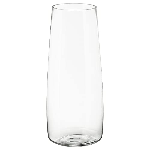 IKEA BERÄKNA - Jarrón (45 cm, cristal transparente)