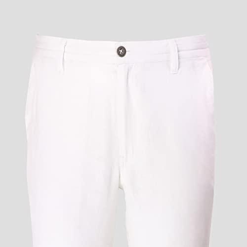 YESMUSSE Men's Classic Linen Trousers Holiday Pants4