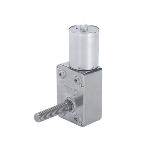 Moteur à vis sans fin JGY370 24V 18 rpm avec arbre fileté M8 pour rotation lente