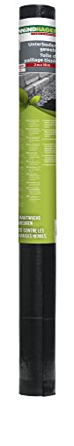 Windhager Unterboden-Gewebe, Anti-Unkrautgewebe, Bändchengewebe, Bodengewebe, wasserdurchlässig, 100 g/m², 10 x 2 m, schwarz