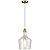 ELYCCUPA Glass Pendant Light Modern Brass 1 Light Single Dome Pendant Lighting Fixtures for Kitchen Island Dining Room Hallway, Dia 9 Inch, E26, UL Listed
