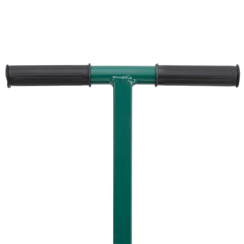 VRAXO Compost Spreader Green Steel Standard Height-Adjustable,Compost Aerators-4009271