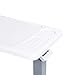 Vaunn Medical Deluxe Adjustable Overbed Bedside Table with Wheels (Hospital and Home Use)