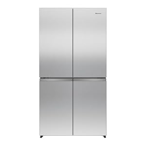 Hisense PureFlex 647L American Style Cross Door Fridge Freezer, RQ5P640SSSD Stainless Steel, Total No Frost, Metal-Tech Cooling, Multi Airflow, Fast Cool & Fast Freeze