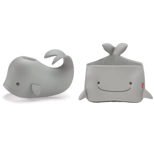 Skip Hop Moby Grey Baby Bath Spout Cover and Corner Hang Toy Orga...