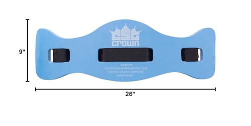 Water Aerobics Exercise Belt - Aqua Fitness Foam Flotation Aid - Swim Training Equipment for Low Impact Swimming Pool Workouts & Physical Therapy - Adjustable Accessory Strap for Adult or Child